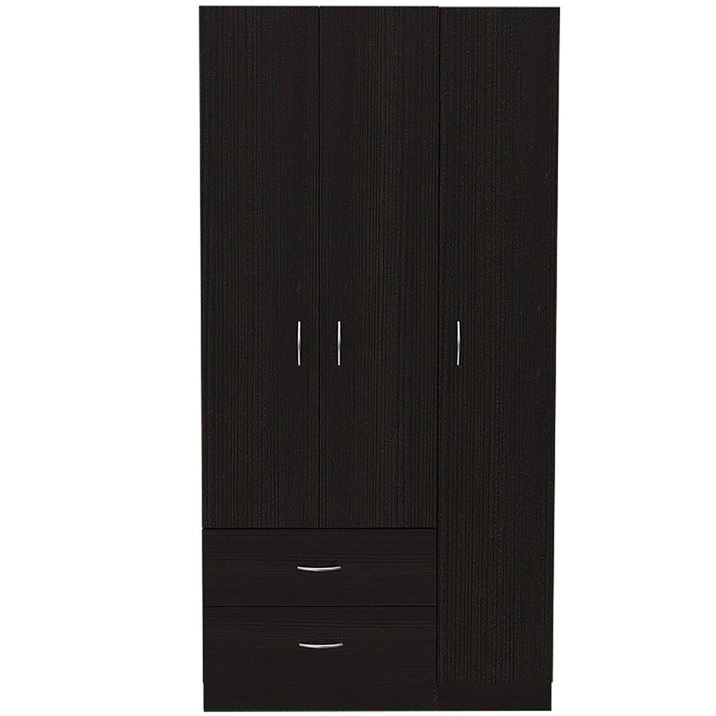 3 Door Armoire Espresso F1701