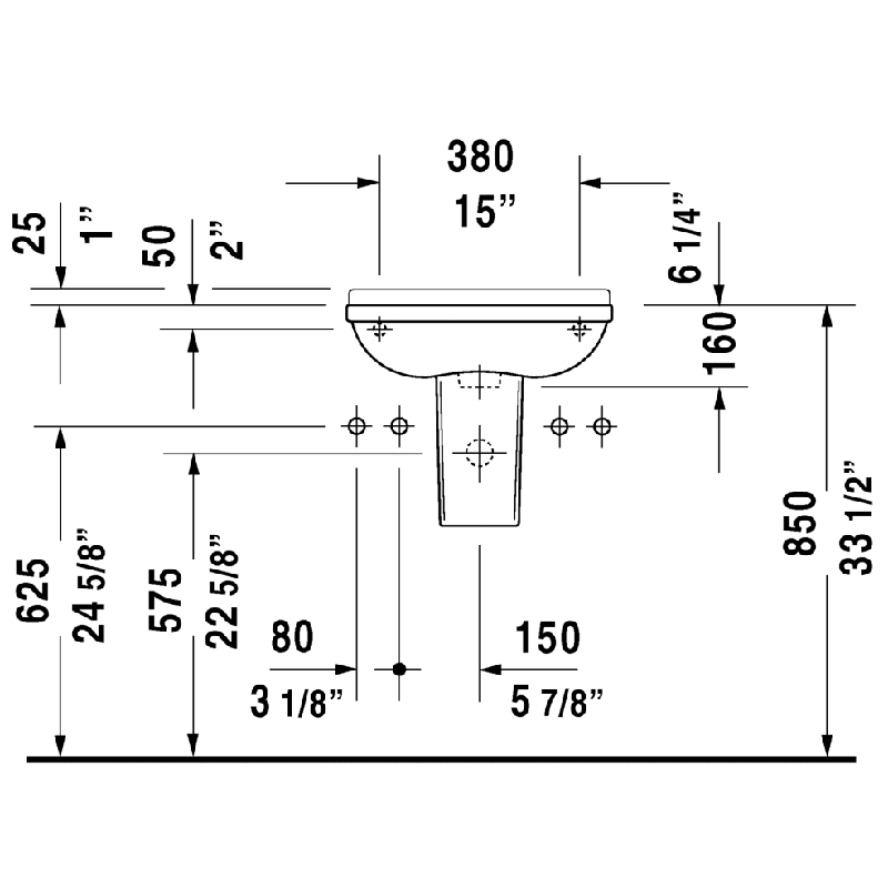 Bathroom Sink U841