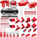 Lockout Tagout Kit with 47 Component Safety Padlocks U18905