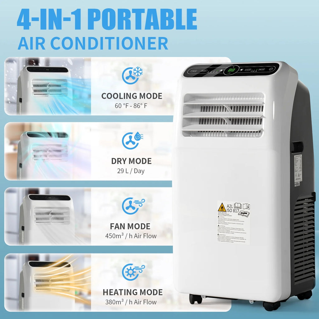 11500 BTU Portable Air Conditioner 4-in-1 AC Unit N749