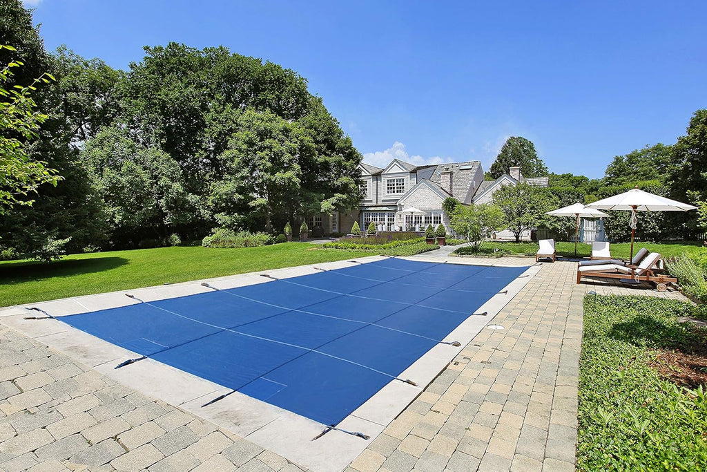 Green Rectangle Winter Pool Cover I214