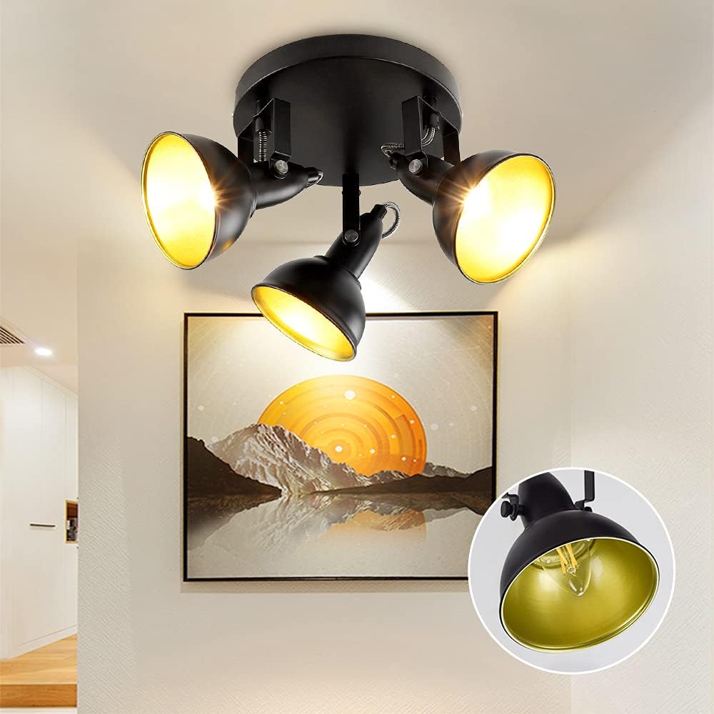 3-Light Rattan LED Track Ceiling Light G78384