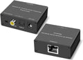 Digital Optical/Coaxial Audio Extender/Converter over Cat5e/6 Cable up to 500’ Z7646
