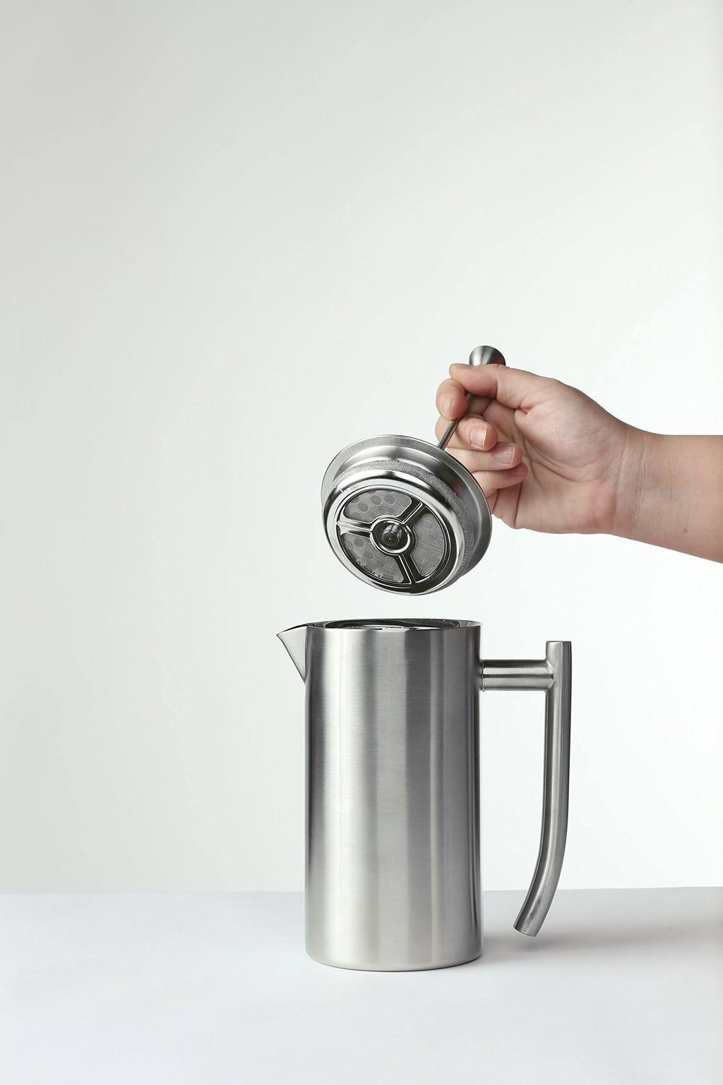 Double Wall Stainless Steel French Press Coffee Maker 17-Ounce C999