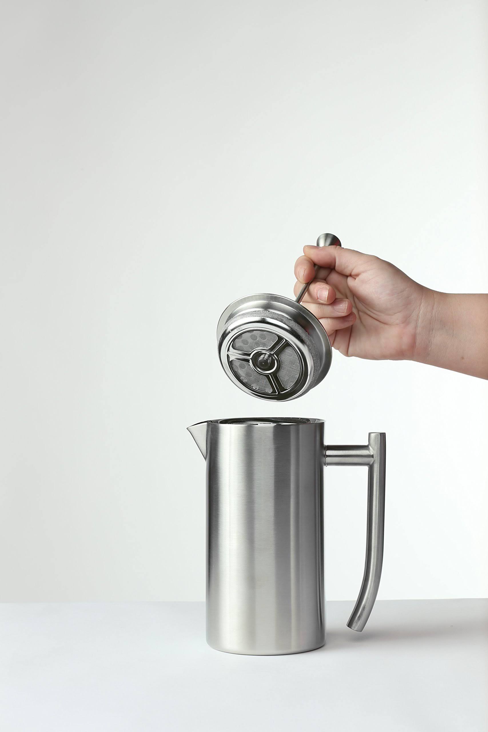 Double Wall Stainless Steel French Press Coffee Maker 17-Ounce C999