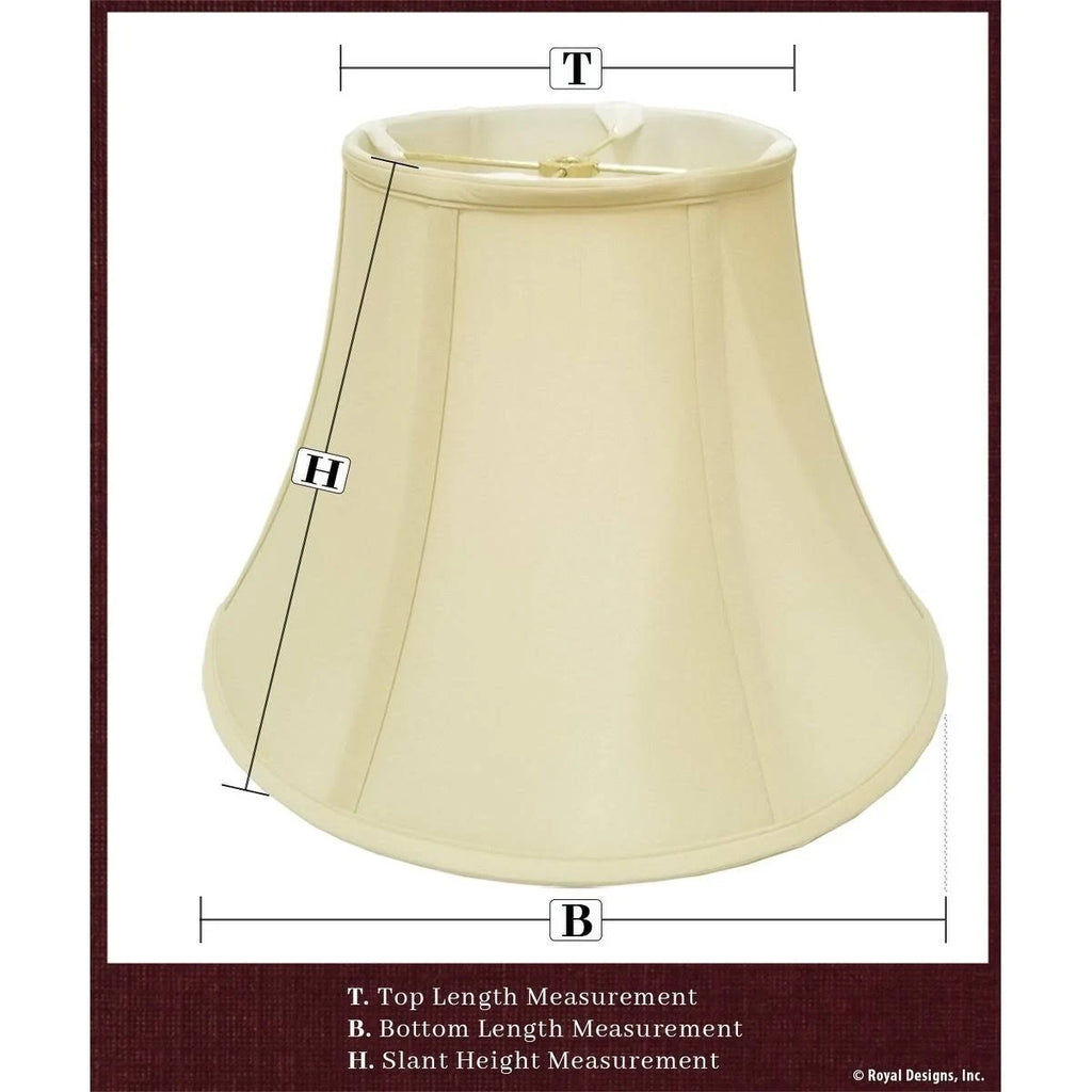 Beige Flare Bottom Outside Corner Scallop Lamp Shade, 10 x 18 x 13 I938437