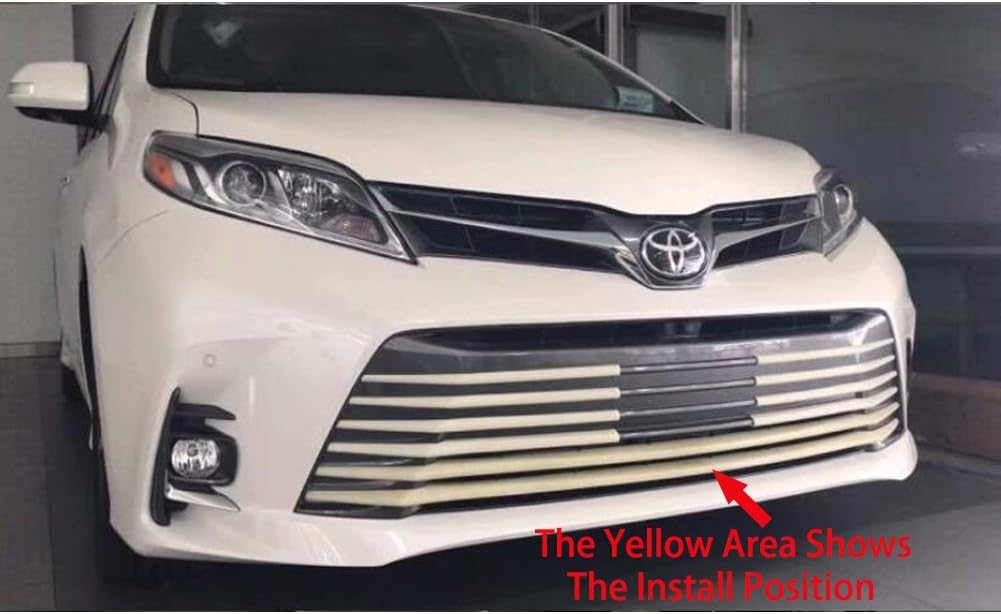Chrome Front Grill Cover Trim for Toyota Sienna L2152