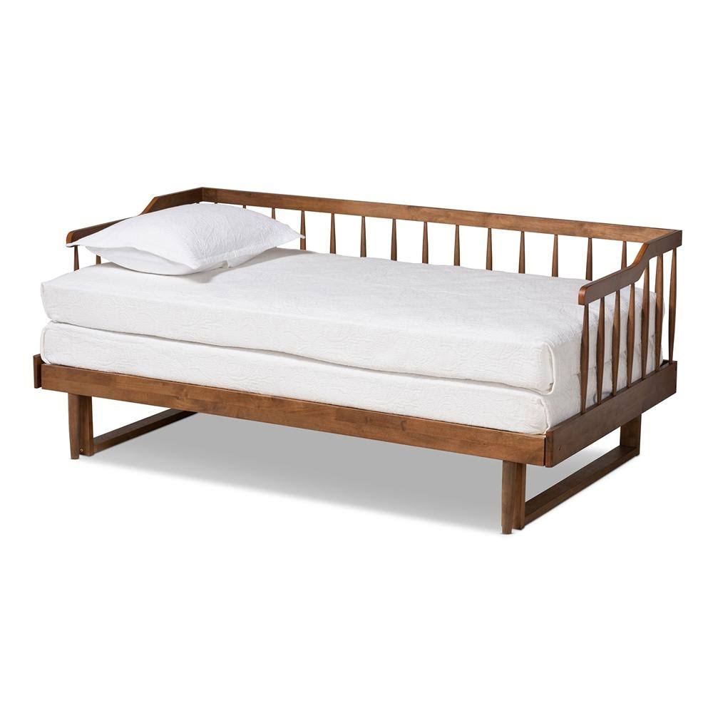 White Finished Wood Expandable Twin Size to King Size Spindle Daybed A85281