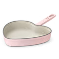 Pink Champagne Enameled Cast Iron Heart Skillet I94879