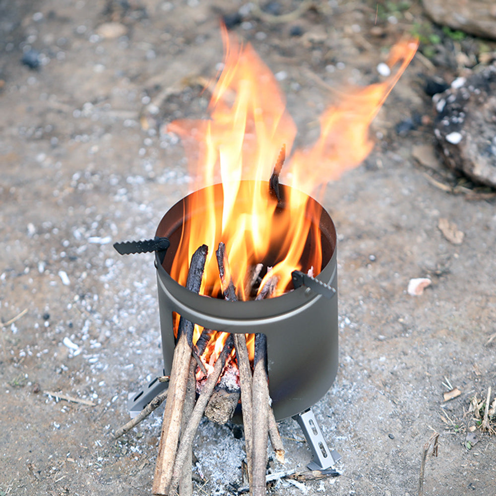 Ultralight Folding Titanium Firewood Stove K5576