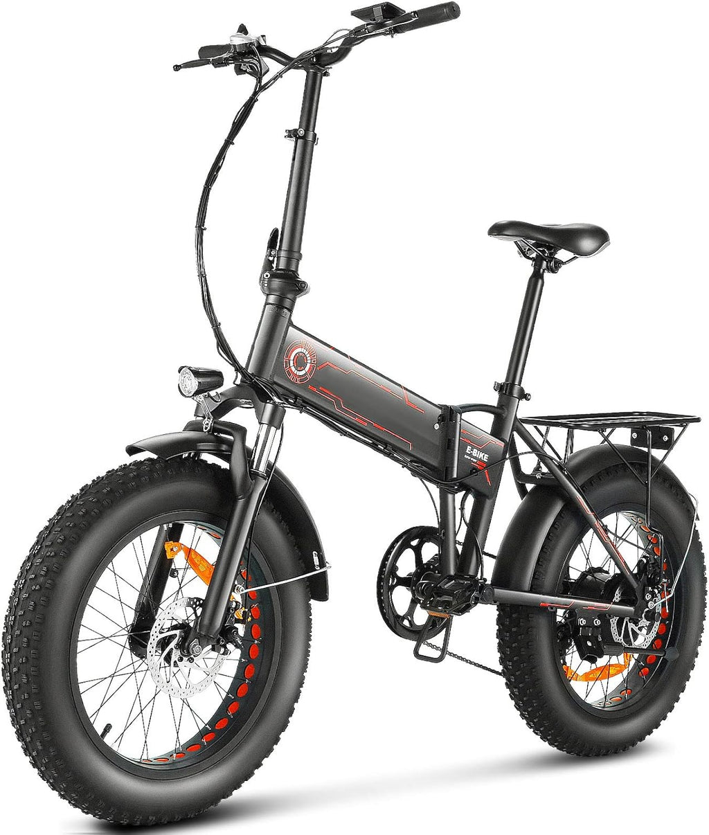20'' X 4.0'' Fat Tire Folding Electric Bike 500W 36V 12.5Ah O582