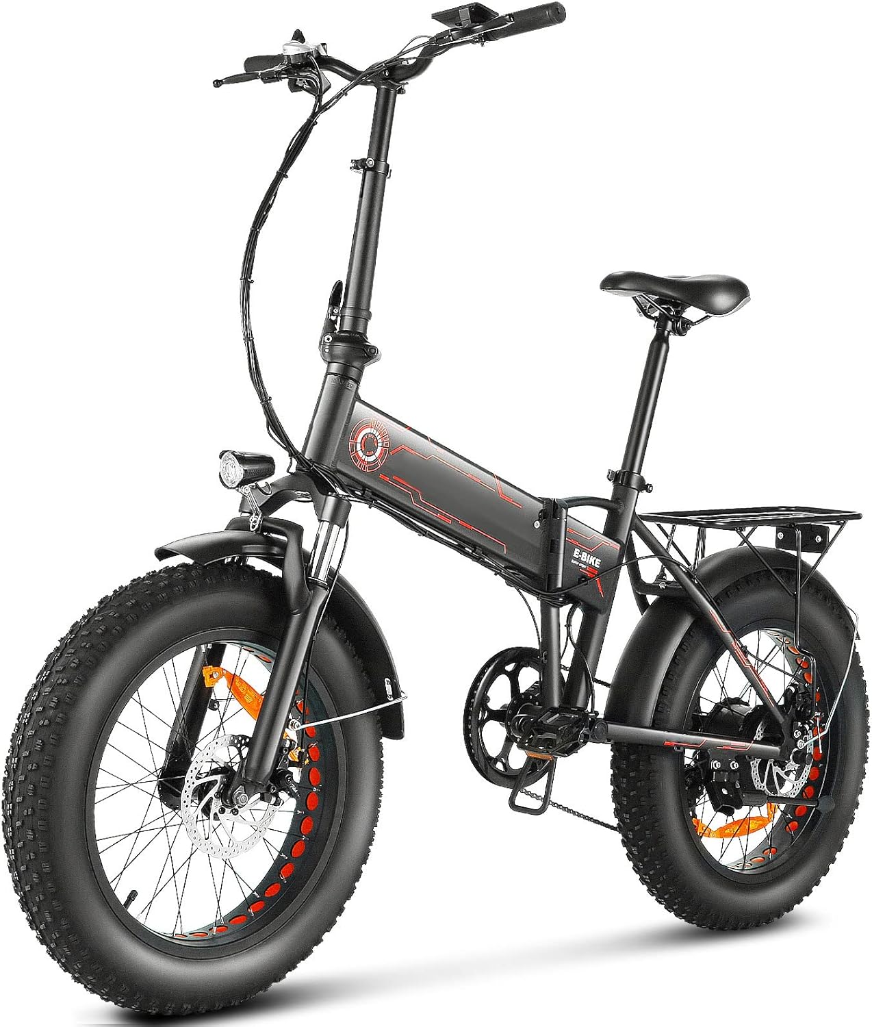 20'' X 4.0'' Fat Tire Folding Electric Bike 500W 36V 12.5Ah O582