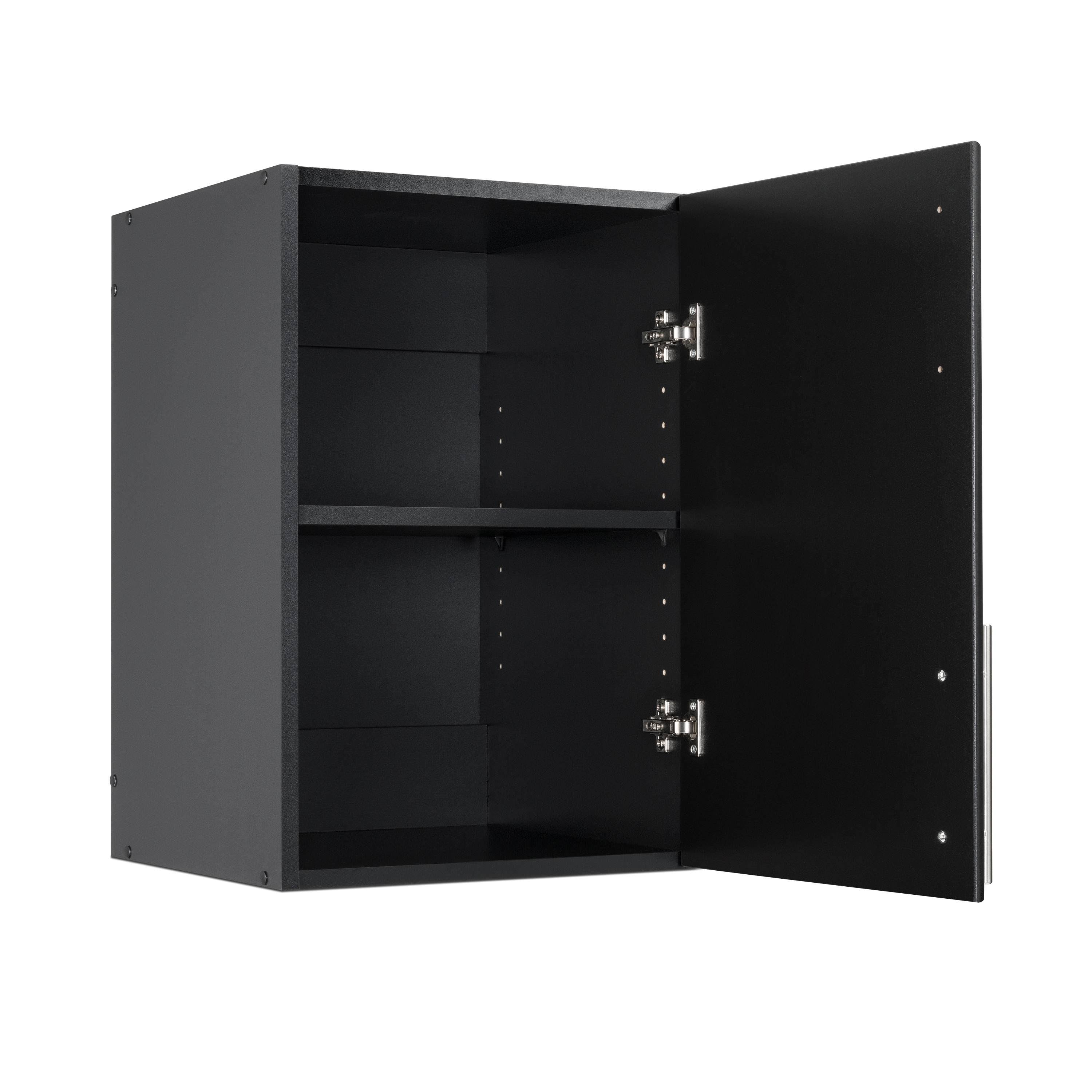 Black Stackable Wall Cabinet O843