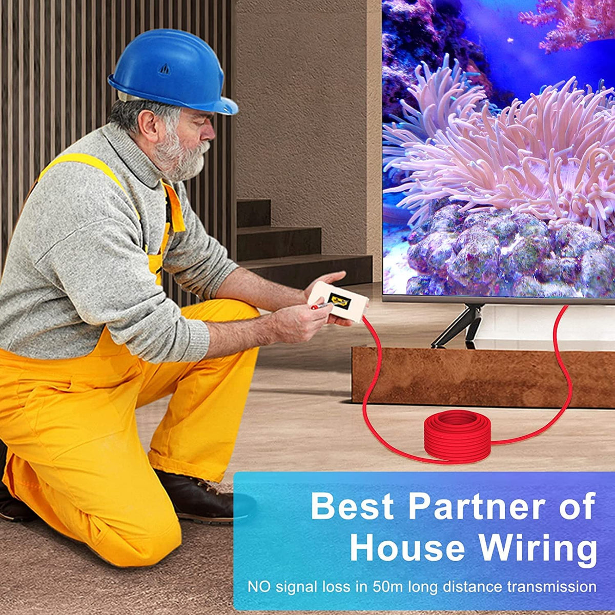 8K HDMI 2.1 Fiber Optic Cable, 100FT, Pack of 2 P653