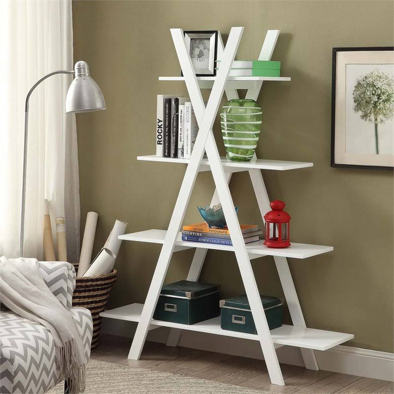 White 4 Shelf Bookcase I6805