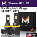 Wireless H11 LED Headlight Bulbs 6500K Cool White 12V 50W 12000LM Fog Light E89361