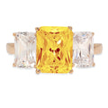 18K Yellow Gold Three-Stone Ring F9303