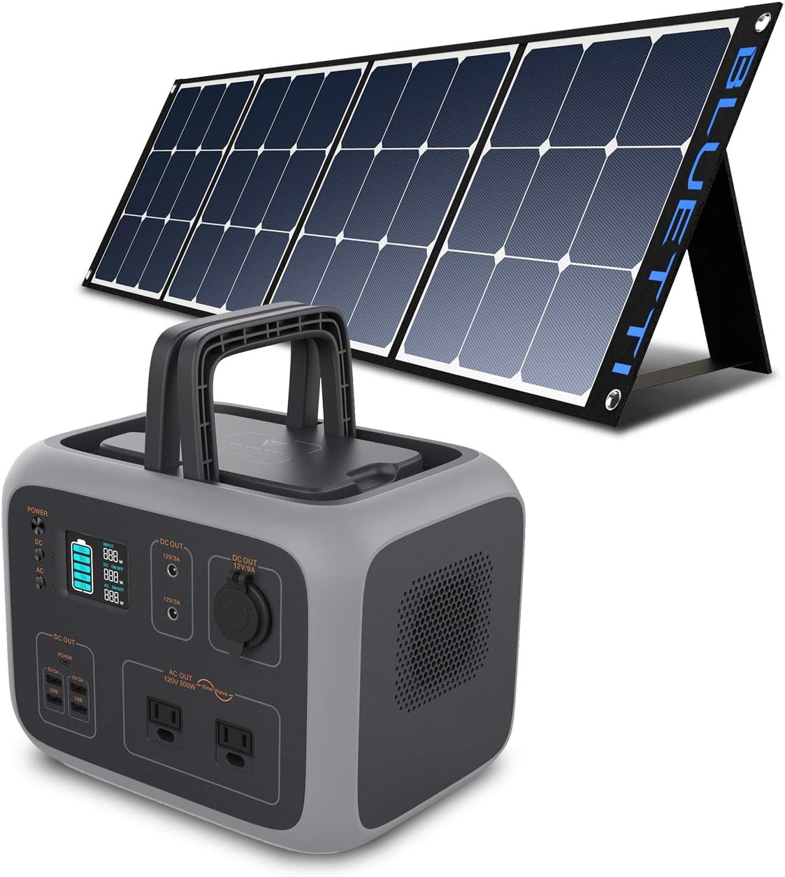 500Wh Portable Power Station with Solar Panel Included Q347464