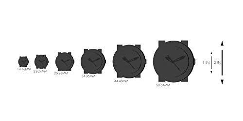 Men's Mauler Watch Black Silicone Strap White Dial N163654
