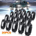 White 20Pods LED Rock Lights for Truck Boat Exterior Z479