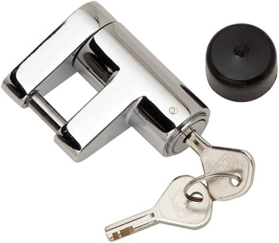 Trailer Coupler Lock Chrome Pack of 2 Y635560