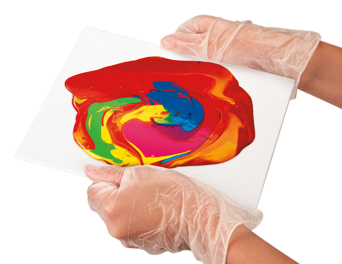 Rainbow Twist Acrylic Paint Pouring Art Activity Kit E12203