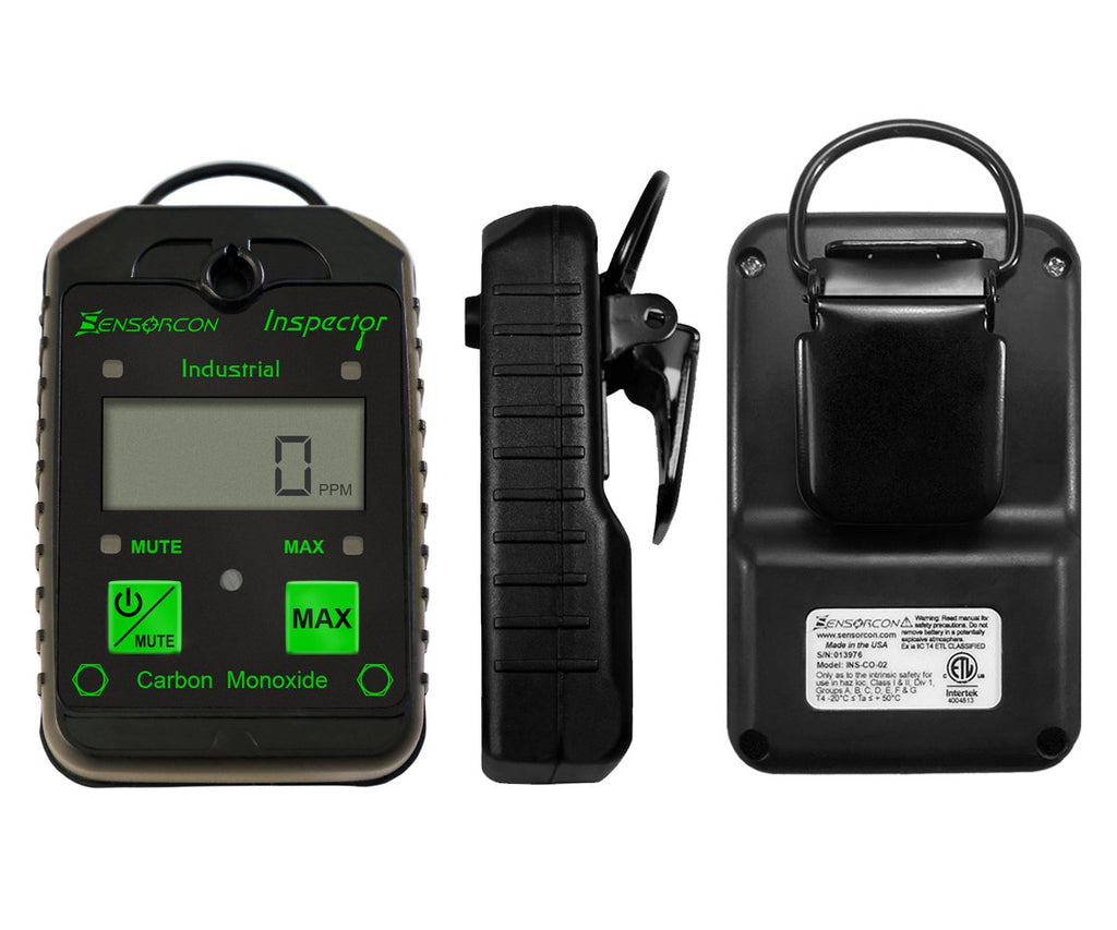 Industrial CO Carbon Monoxide Monitor with Visual, Audible and Vibrating Alerts M13699