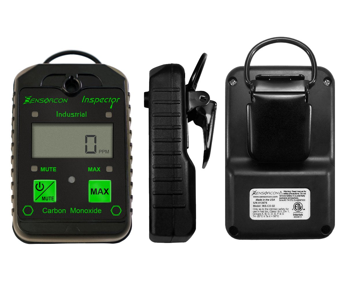 Industrial CO Carbon Monoxide Monitor with Visual, Audible and Vibrating Alerts M13699