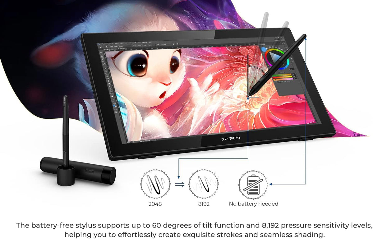 21.5" Drawing Monitor with Tilt Function and Red Dial O6526