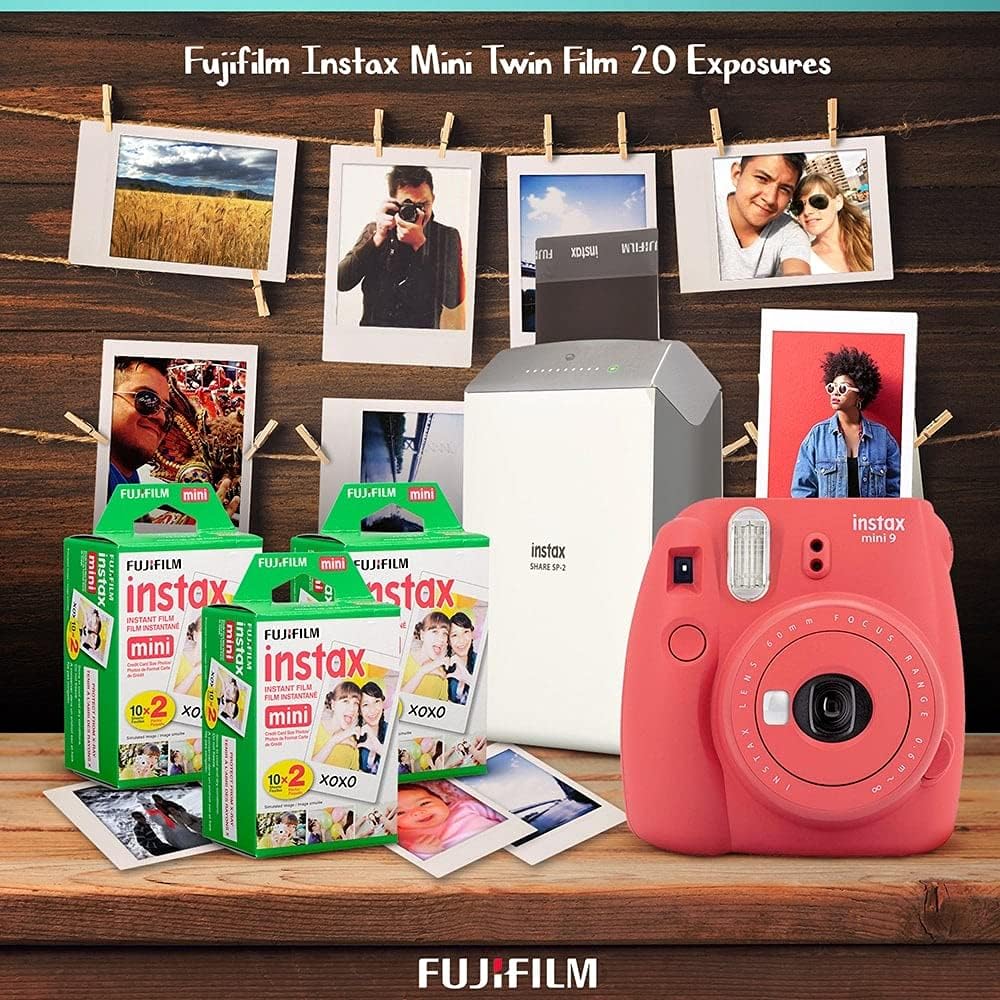 Instax Mini 40 Instant Film Camera with 20 Sheets Instant Mini Film B850982