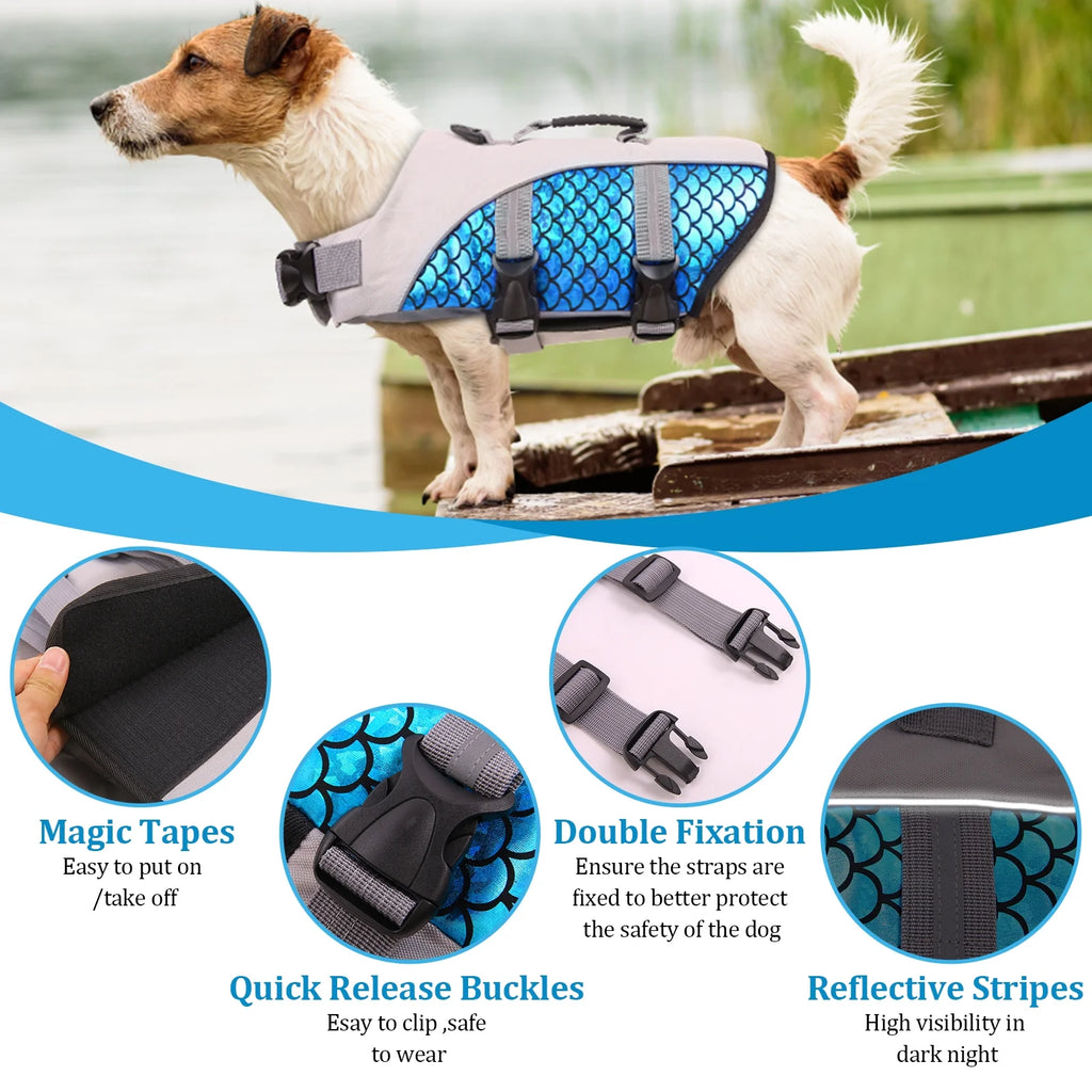 Dog Life Jacket with Rescue Handle D572882
