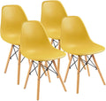 Set of 4 Plastic Dining Chairs O398278