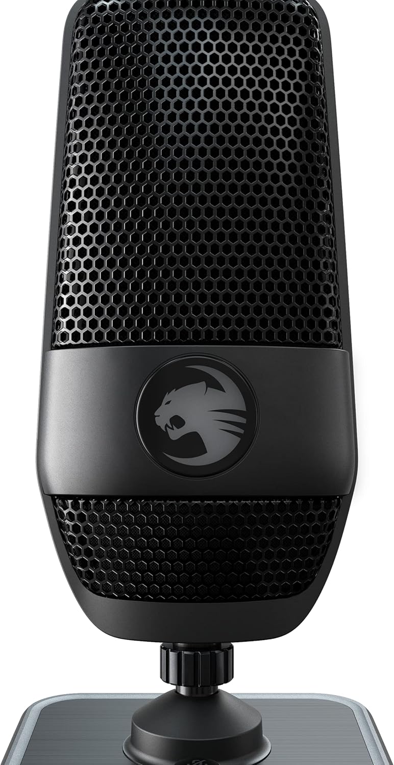 Black USB Microphone with RGB AIMO Lighting V20630