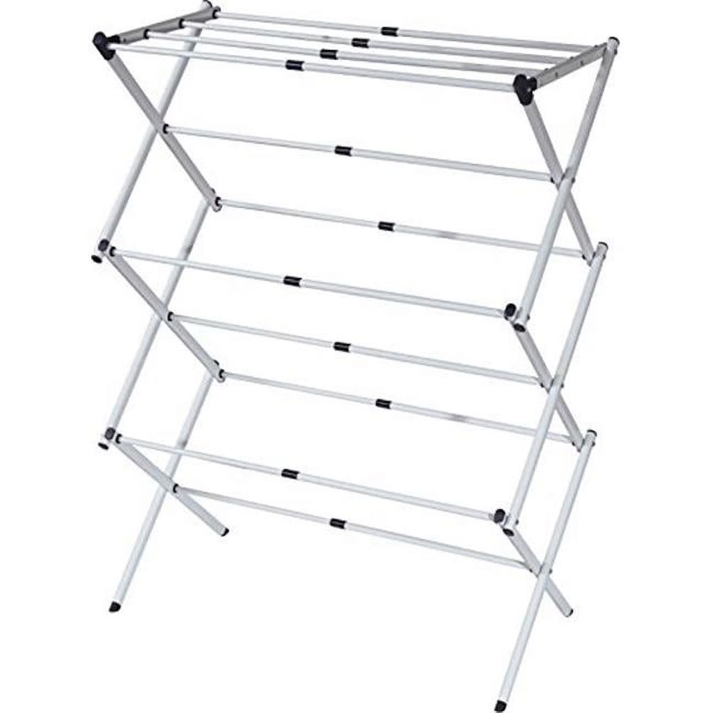 Grey Steel 3-tier Expandable Clothes Dryer M569