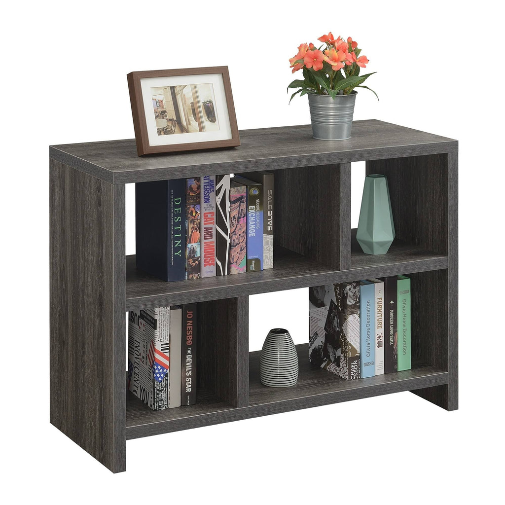 White Faux Marble 3 Tier Bookcase B853