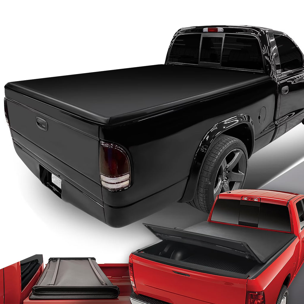 Adjustable Tri-Fold Soft Top Tonneau Cover N9848