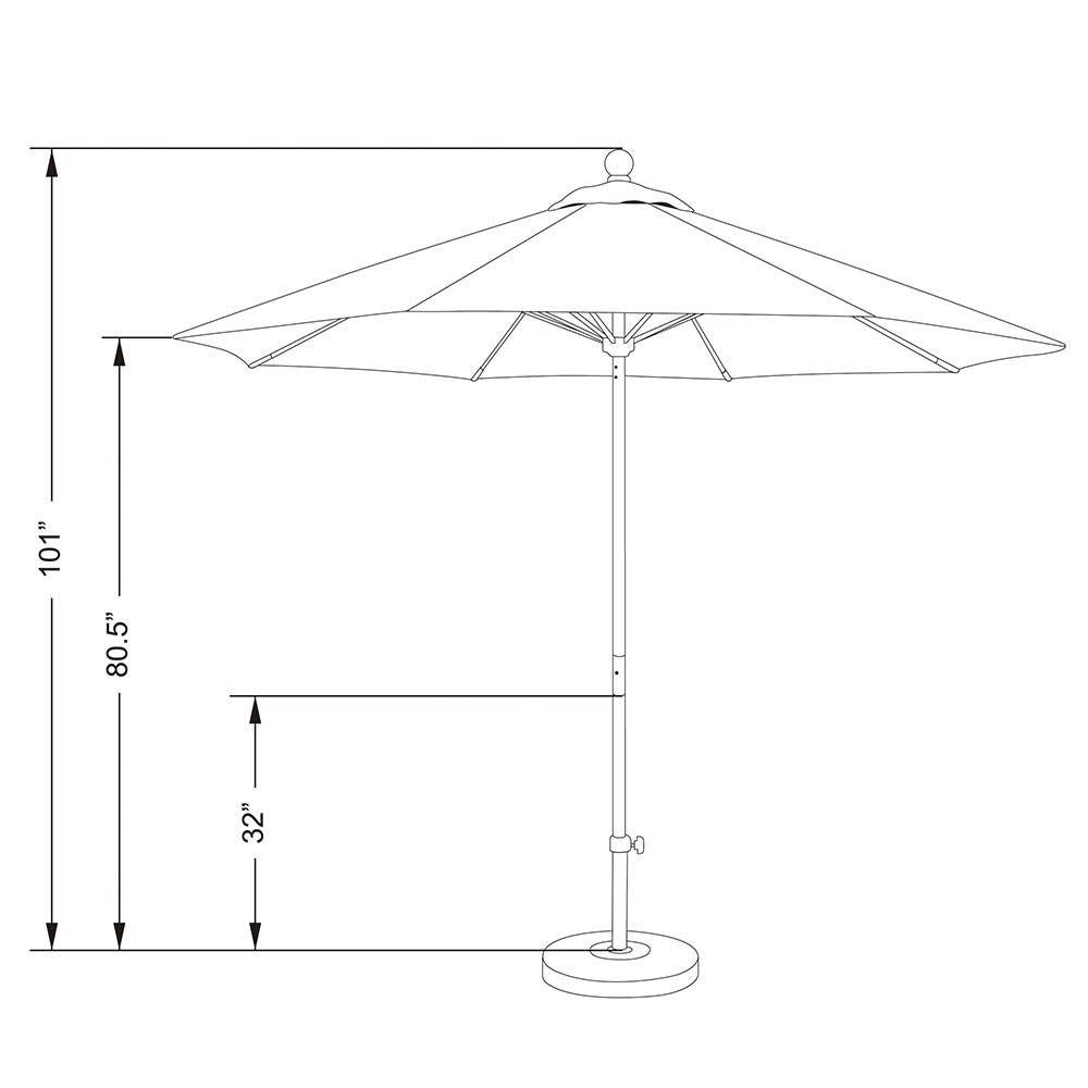 Silver Market Umbrella Z126193