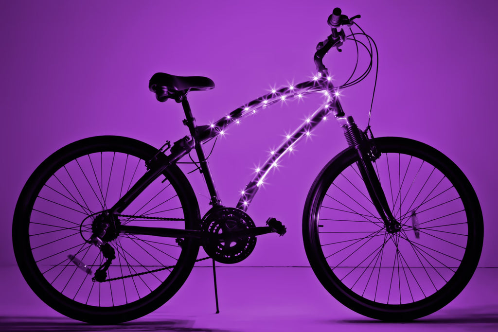 Purple LED Bicycle Frame Light R475