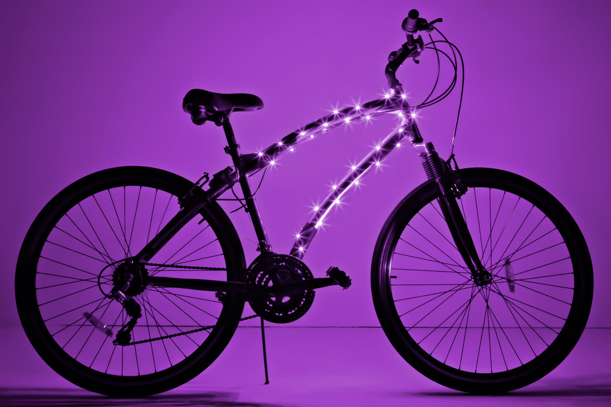 Purple LED Bicycle Frame Light R475