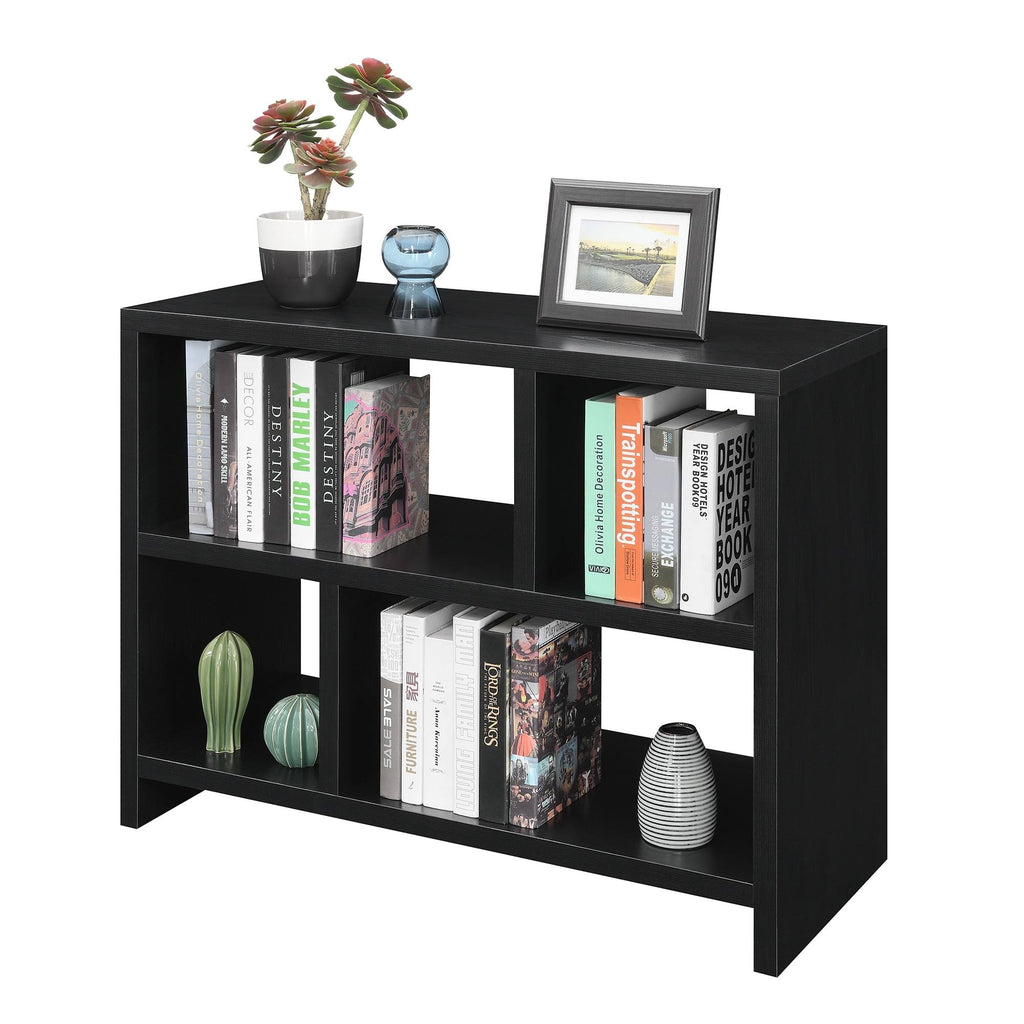 White Faux Marble 3 Tier Bookcase B853