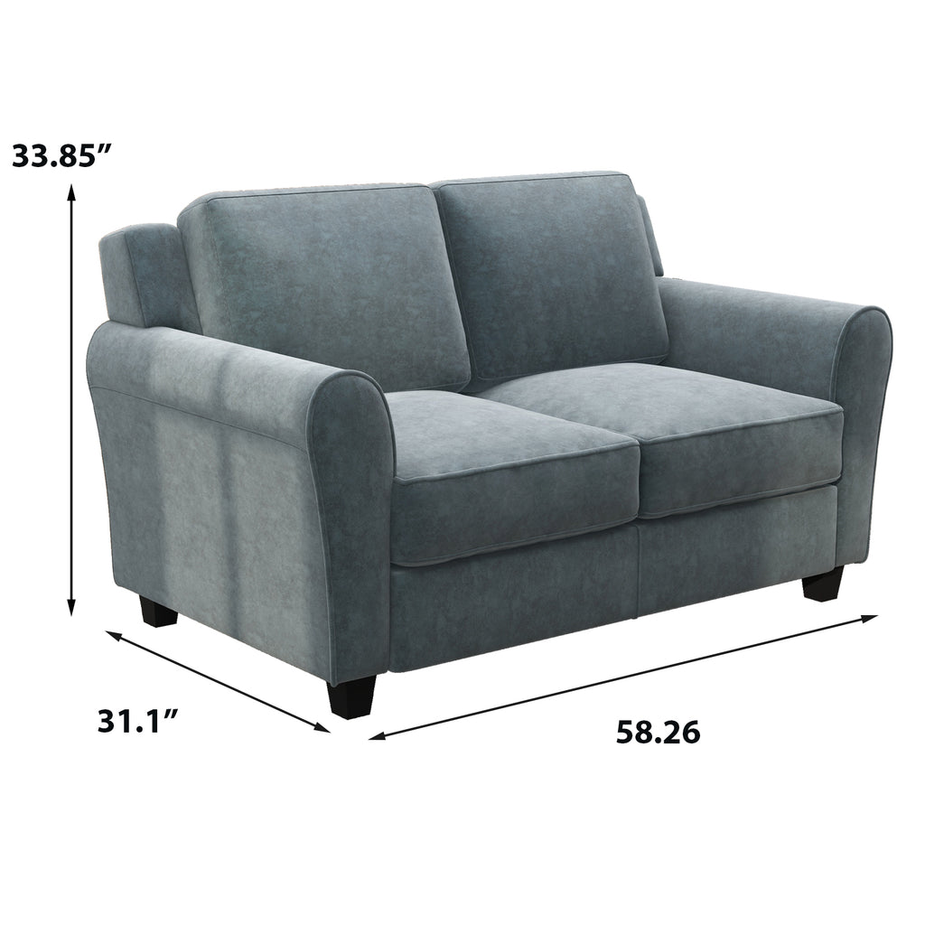 Grey Velvet Loveseat Sofa Covers O8189