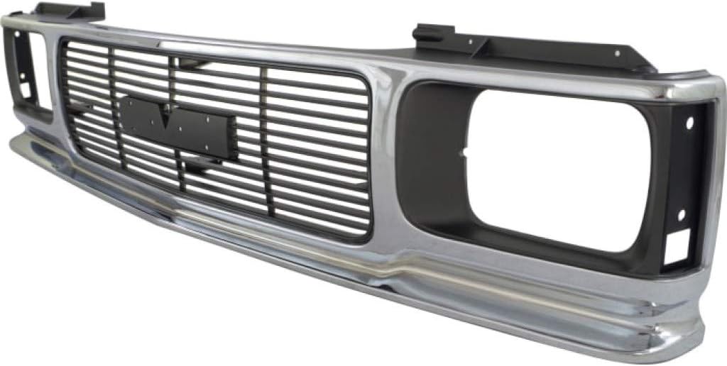 Chrome Shell Grille Assembly with Painted Gray Insert K64043