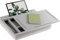 Calming Gray Storage Lap Desk with Sliding Lid, Pack of 2 M77719
