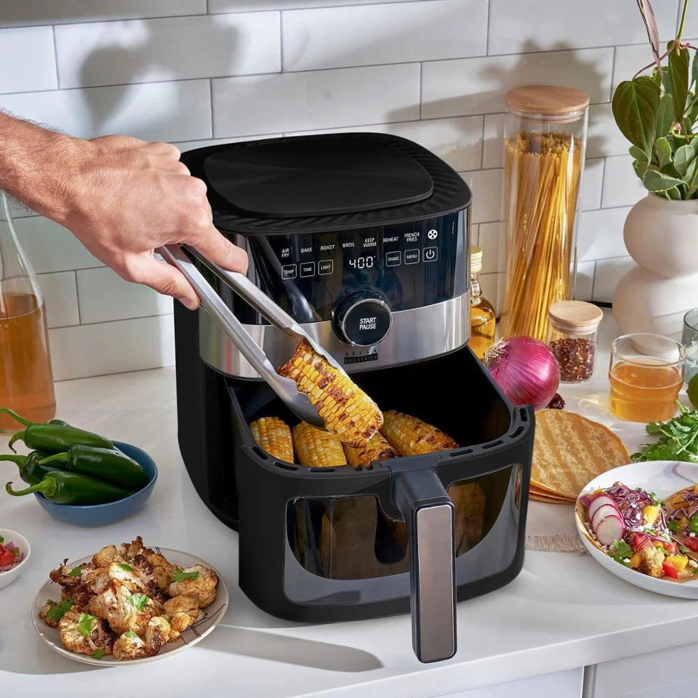 6-qt. Digital Air Fryer with Window Black J11387