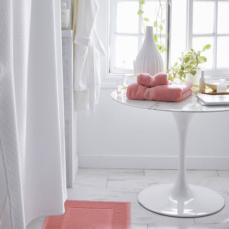 Soft Pink Cotton Bath Mat R7249
