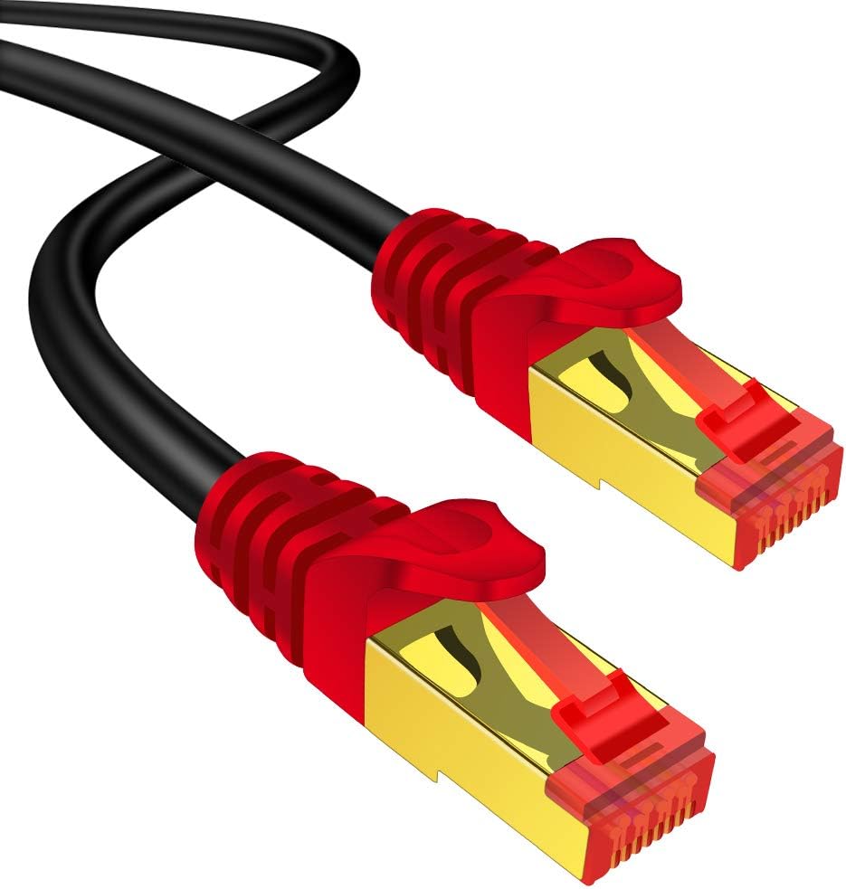 Outdoor Cat7 Ethernet Cable 250 ft 26AWG Heavy-Duty STP Waterproof Direct Burial C233