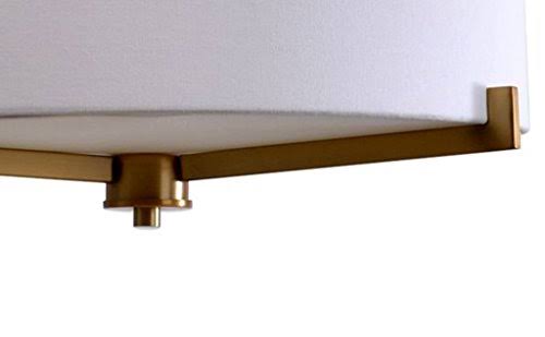 Brass 3 Light Semi Flush Mount Ceiling Fixture H448125