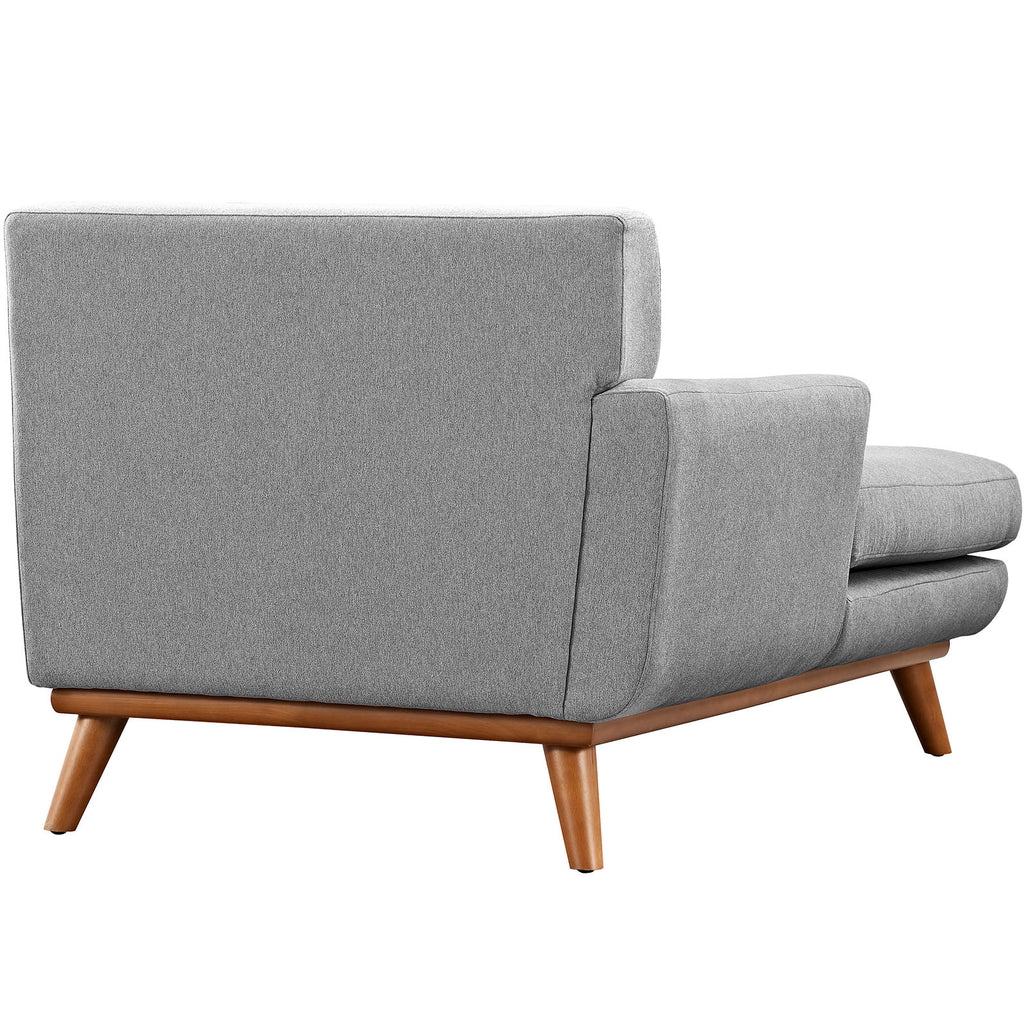 Grey Fabric Left-Arm Chaise B8952