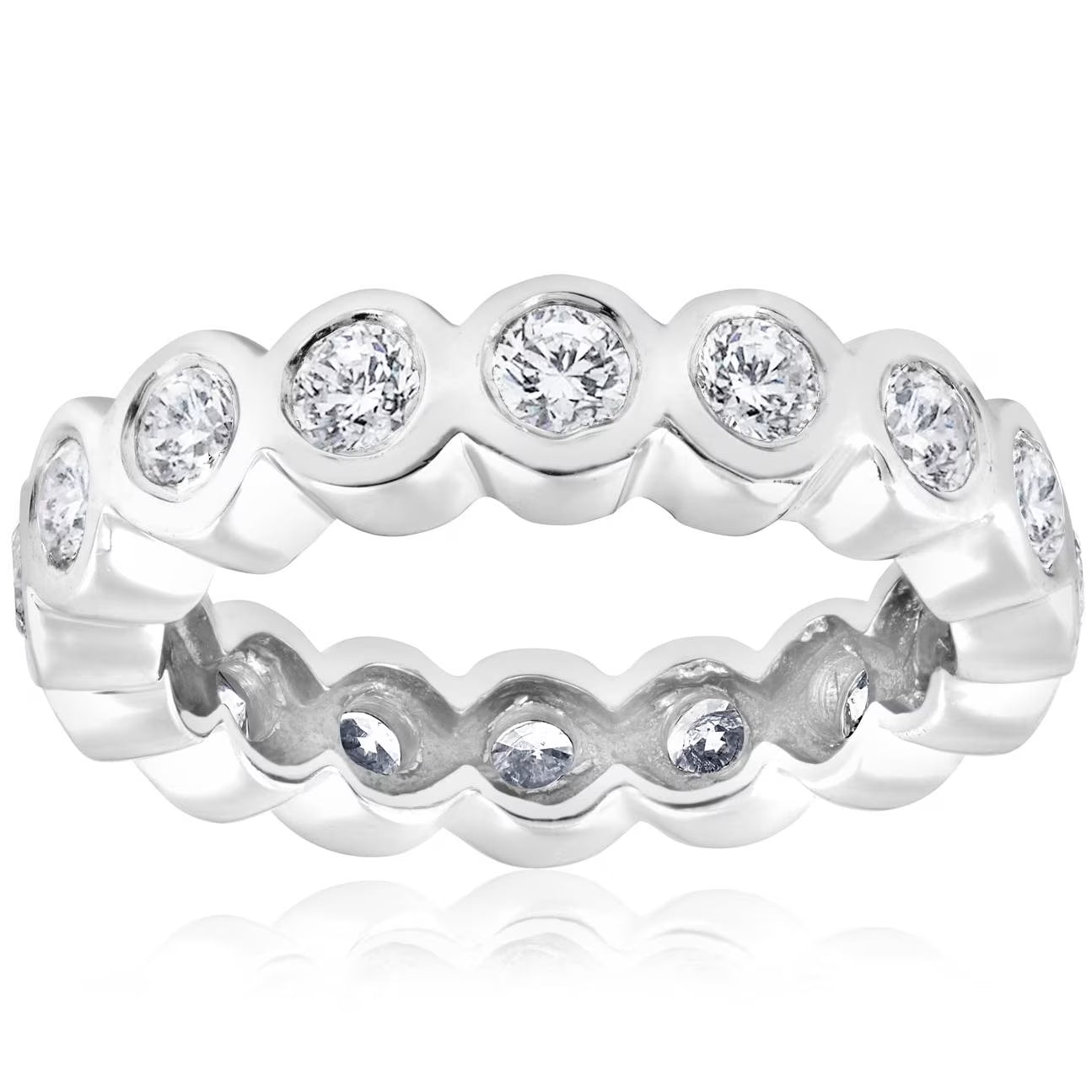 14k White Gold Diamond Eternity Ring S813956
