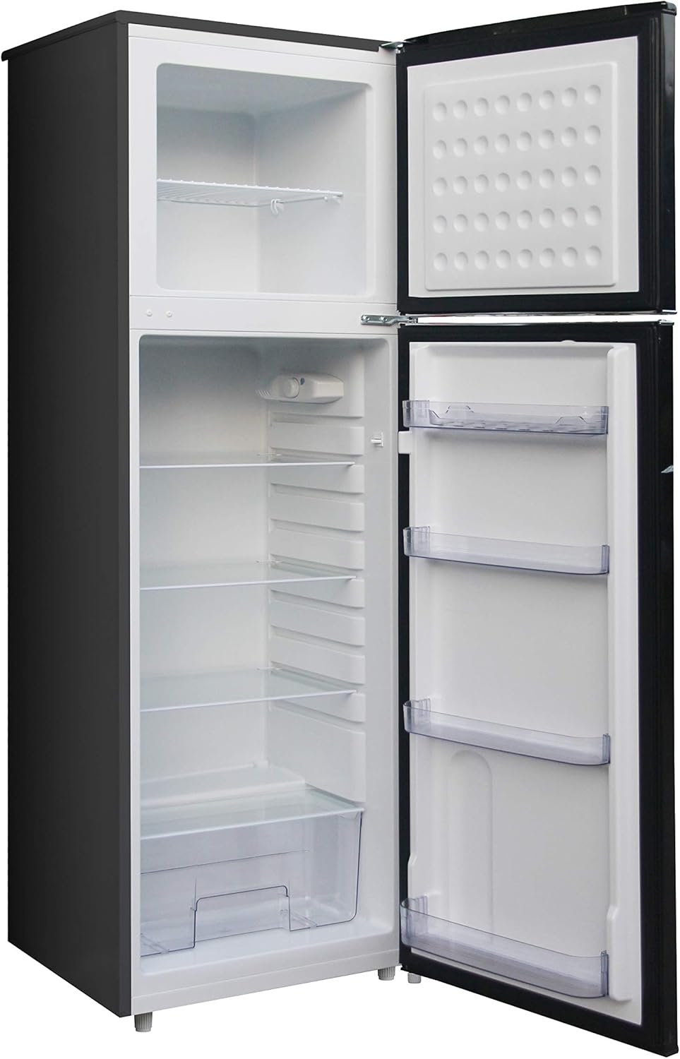 Retro 2 Door Refrigerator with Freezer, 10 cu ft, Black A5064